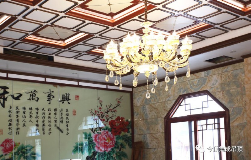 震撼！今顶超奢高端定制豪宅吊顶竣工！