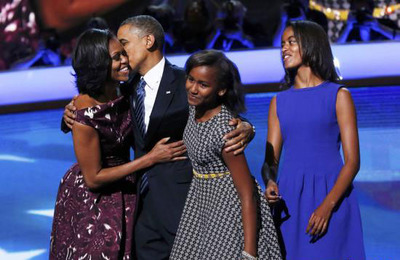 美国总统奥巴马育儿经验,奥巴马夫妇儿童
