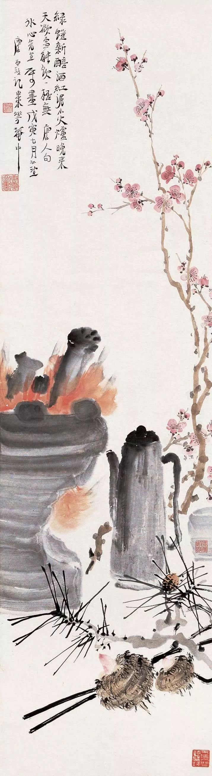 唐云早期花鸟作品欣赏,唐云先生花鸟条幅全集