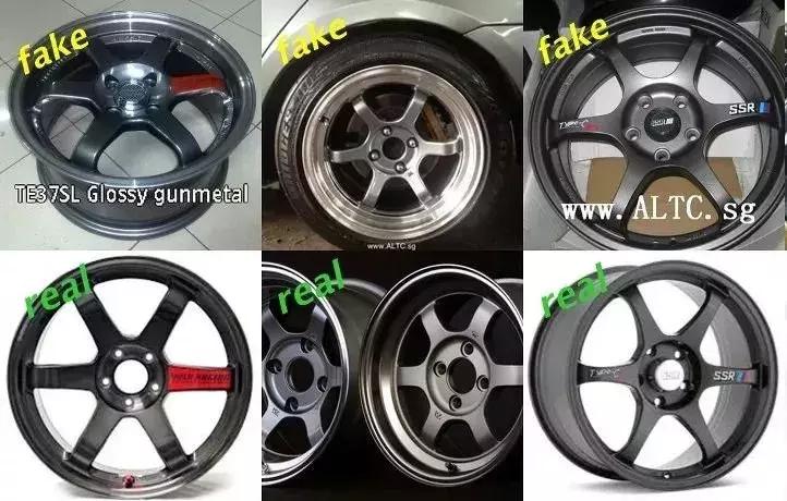 假轮毂和真轮毂对比,正品轮毂和国产轮毂