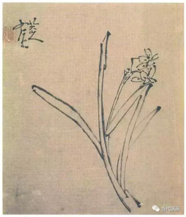 董寿平画兰花高清图,郭方颐画兰花作品图片