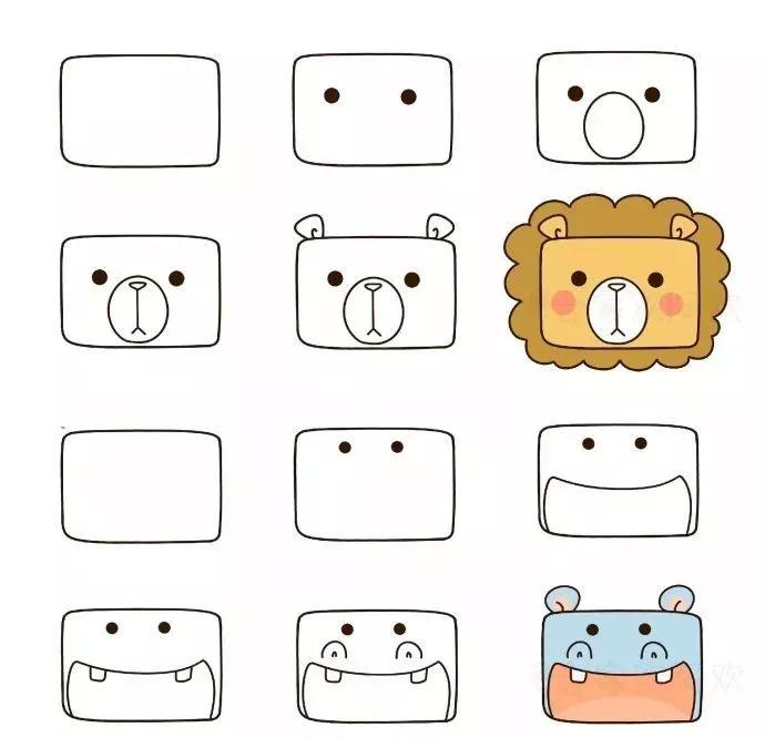 可爱的儿童简笔画大全简单,儿童简笔画大全简单零基础