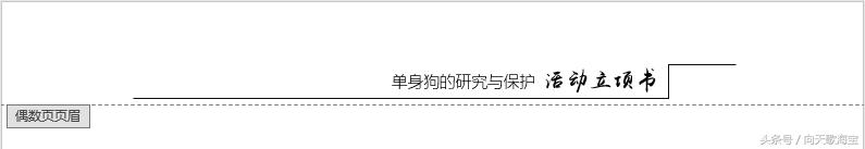 第一页页眉设置,双线页眉的画法