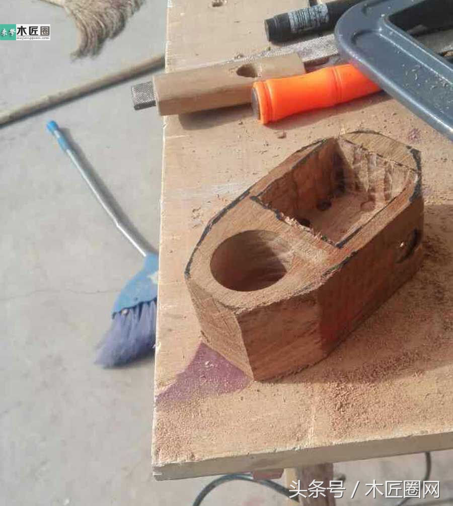 木匠用墨斗制造方法,木工墨斗制作全过程