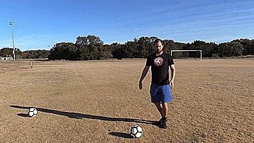 足球初学者教学接球,足球踢球正确姿势教学