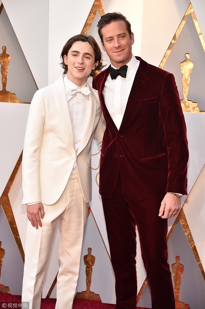 第90届奥斯卡颁奖典礼甜茶,第91届奥斯卡红毯巨星