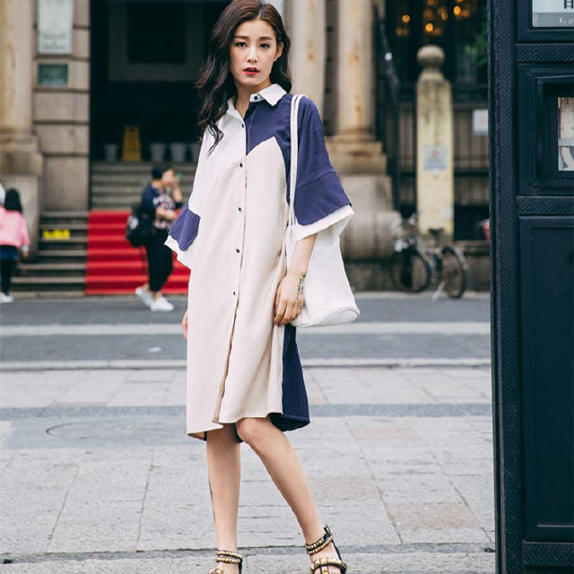 衬衫裙女高级感穿搭,衬衫裙如何穿搭