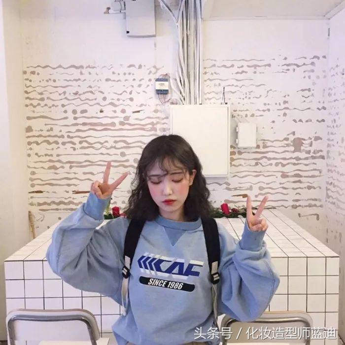 韩式泡面头短发,内扣短发适合什么颜色