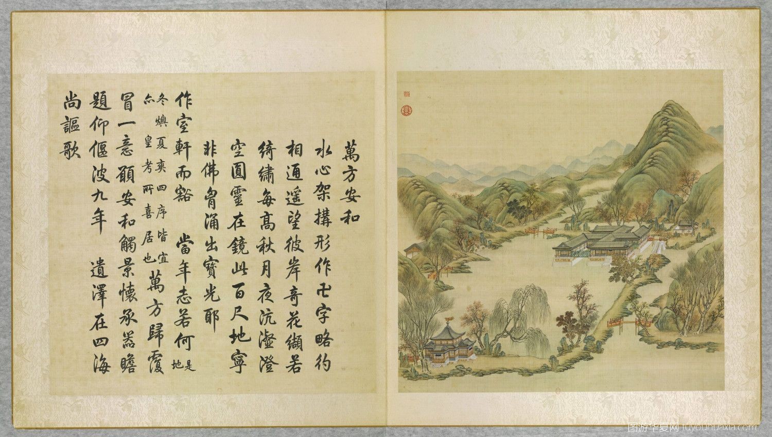 圆明园各个景点的复原图,图游华夏