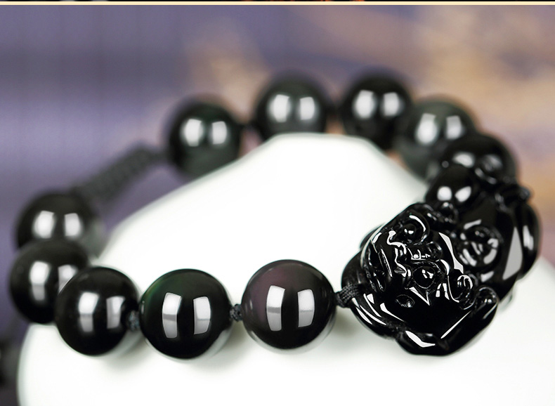 黑曜石貔貅摆件怎么消磁和净化,黑曜石护身佛时间长了怎么净化