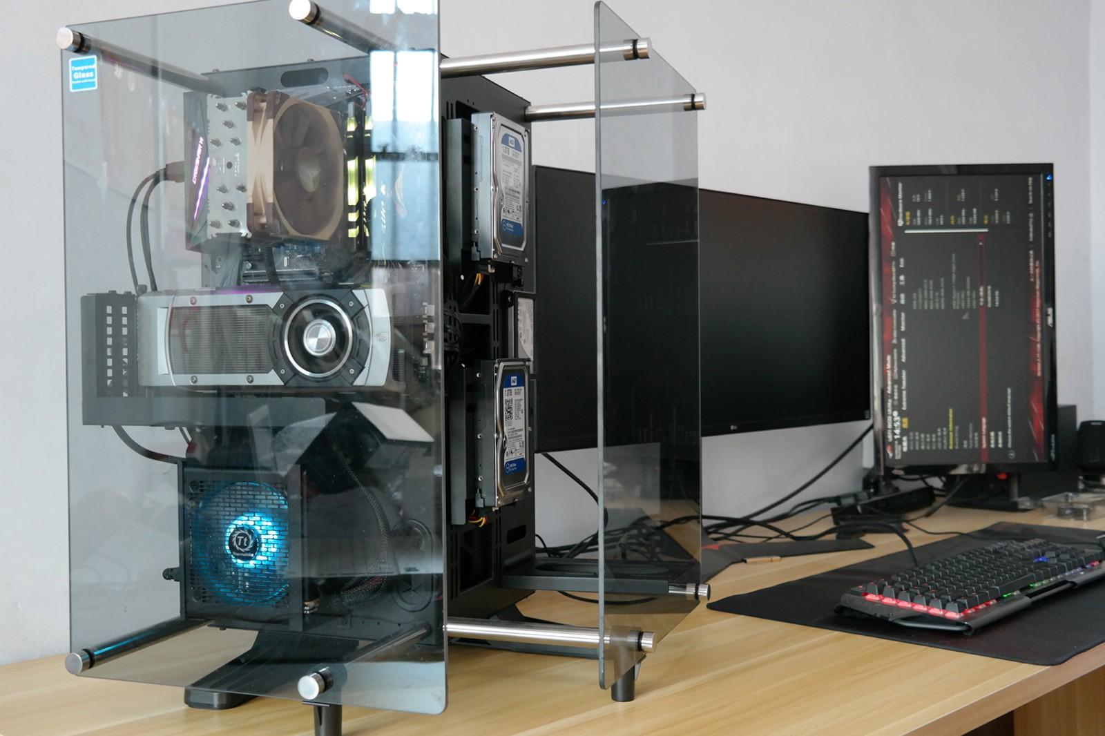 水冷散热电脑装机全过程,tt水冷装机