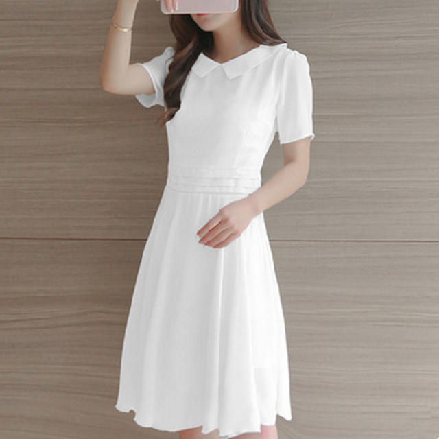 连衣裙夏季轻奢高级感时尚气质,舒适合体清新优雅中长款连衣裙