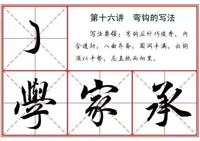 毛笔行书27种基本笔画,行书22种基本笔画写法