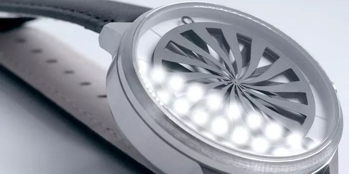 极简设计的思想与深度,流动的时间钟表绘画