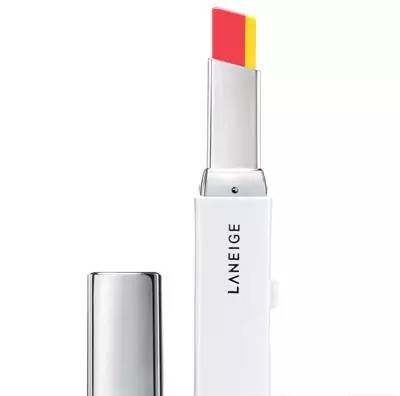 兰芝琉晶润彩唇膏试色,兰芝新款双色口红试色