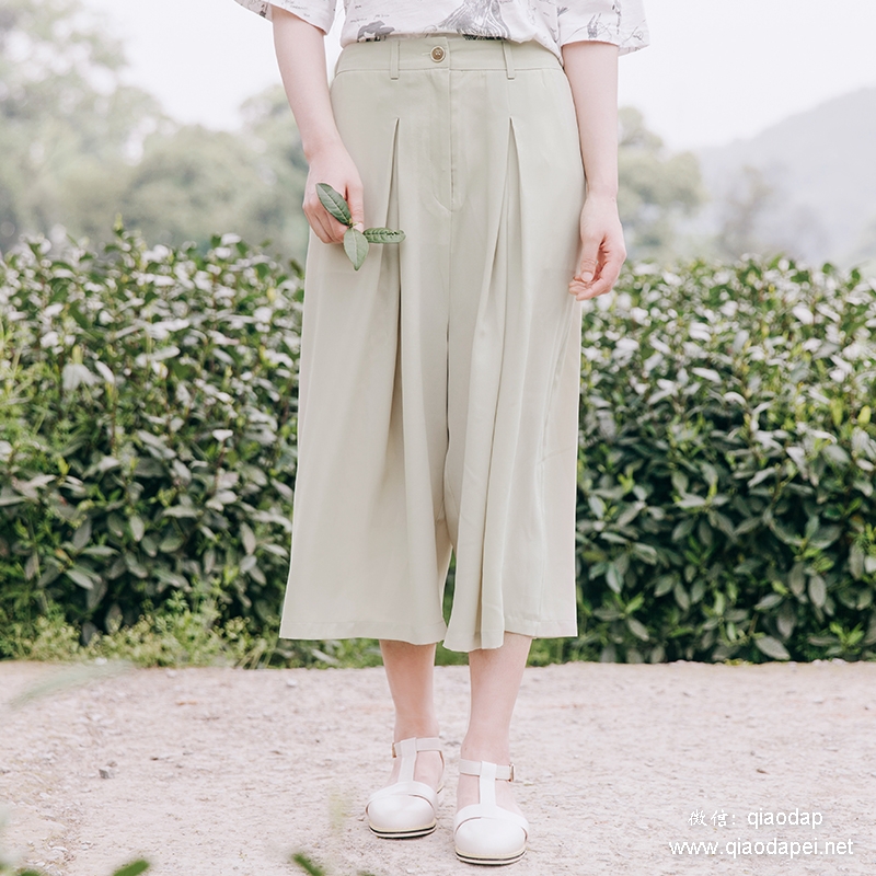 宽松阔腿裤慵懒风推荐,百搭棉麻阔腿裤工装风