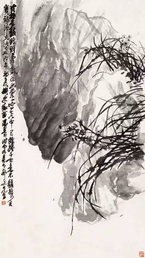 国画写意兰花入门教程视频,写意兰花菊花大师作品欣赏