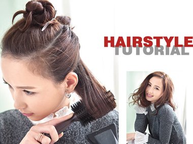 2020流行中短卷发烫发教程,短卷发最简单的扎法