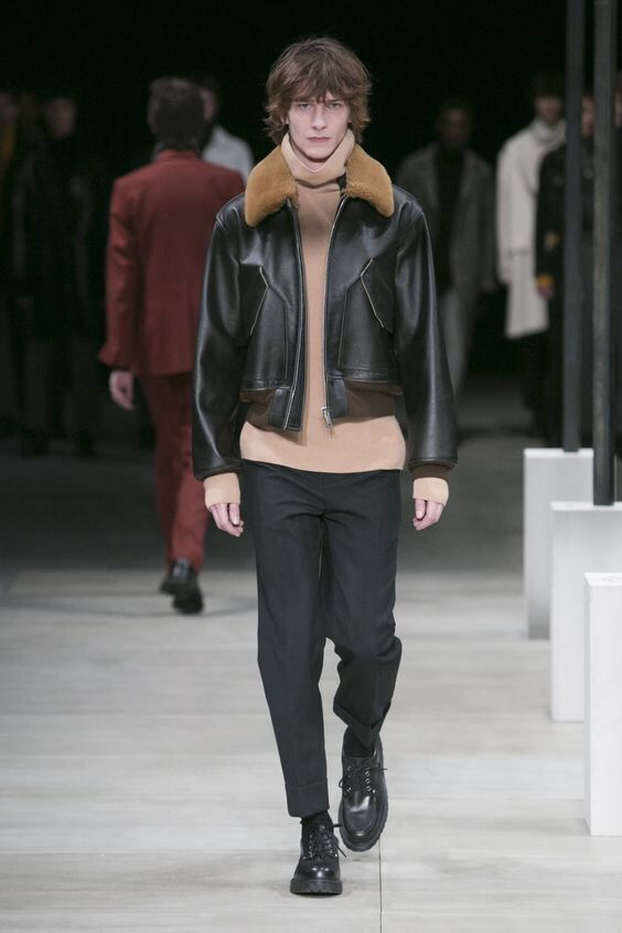 法式不羁形象的SandroHomme2016男士秋冬时装秀