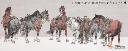 国画骏马图片大全,国画骏马高清视频