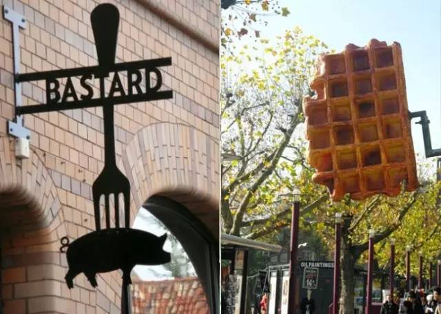 低调轻奢招牌设计,法式招牌设计