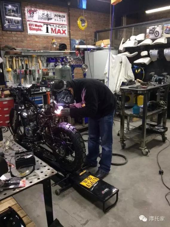 鑫源400复古摩托车改装案例,鑫源摩托复古改装