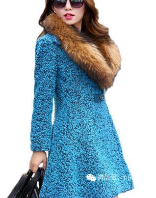 高品质复古英伦风毛呢外套女 (英伦雅痞风格毛呢中长外套)