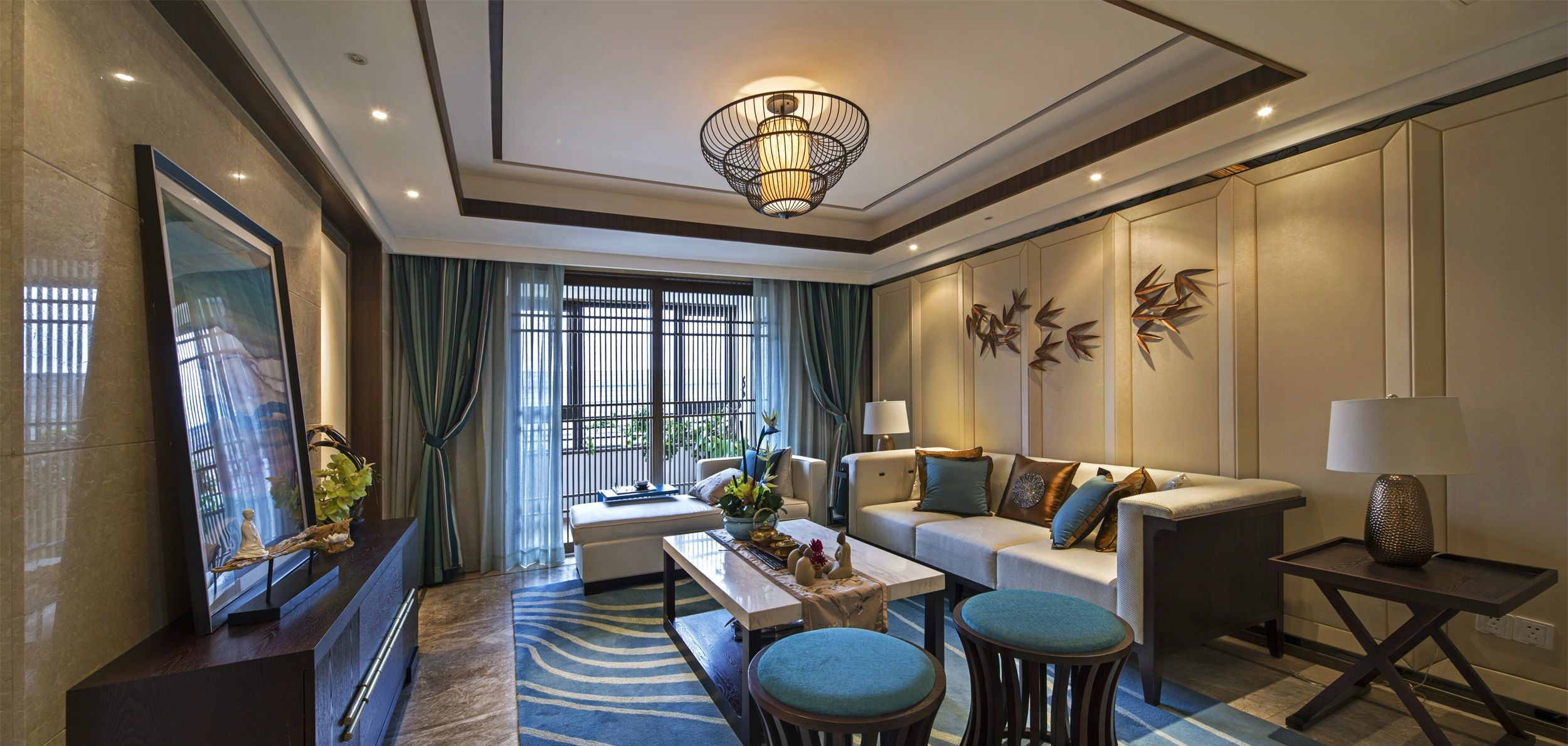 锦绣千丈，花团锦簇，温文尔雅的家就此产生，石家庄别墅