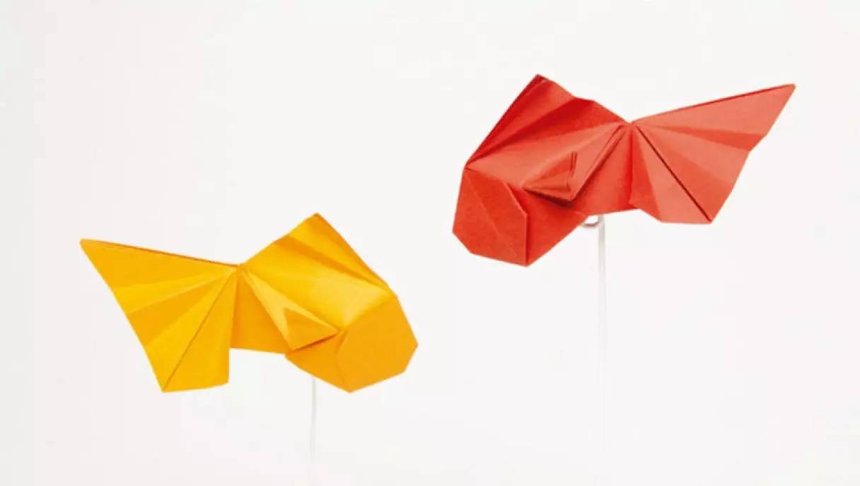 折纸金鱼手工儿童,14厘米折纸手工大全