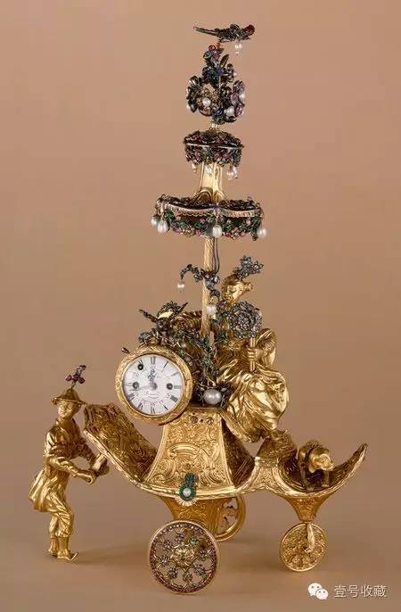 欧洲古董钟白色珐琅表盘,富玩珠宝穷玩表