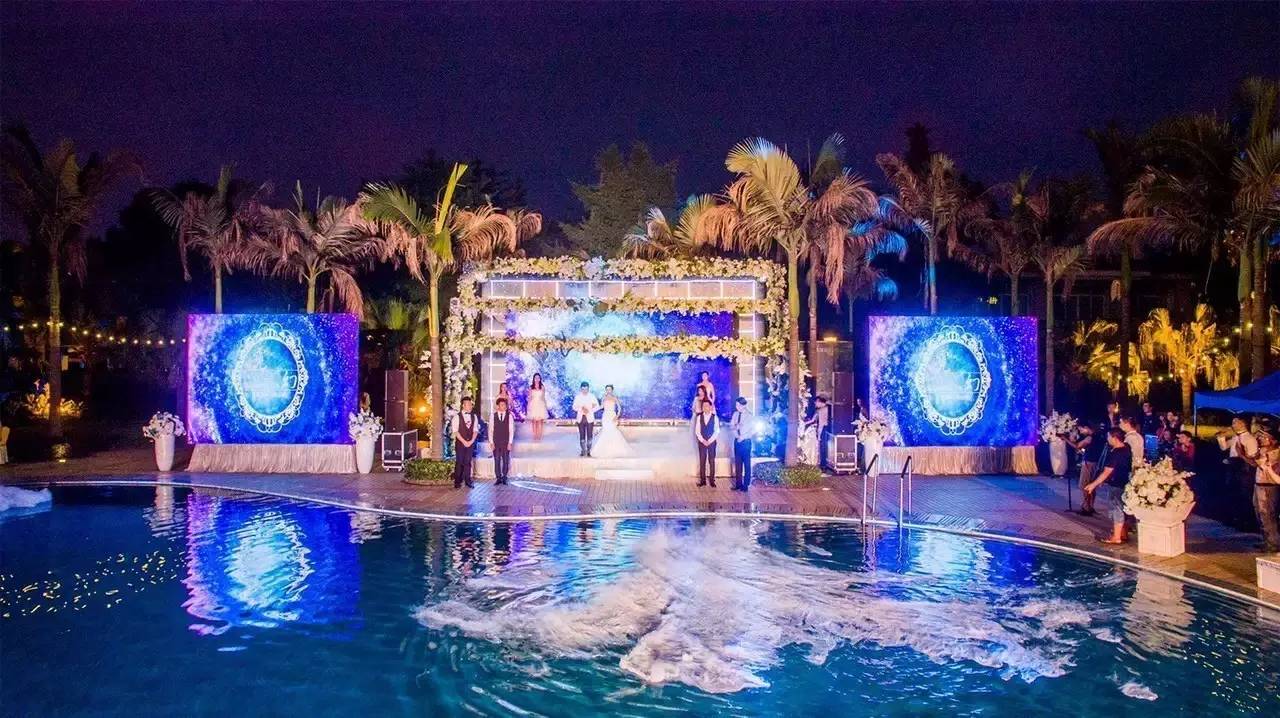 一场水上婚礼视频,一场海底龙宫婚礼