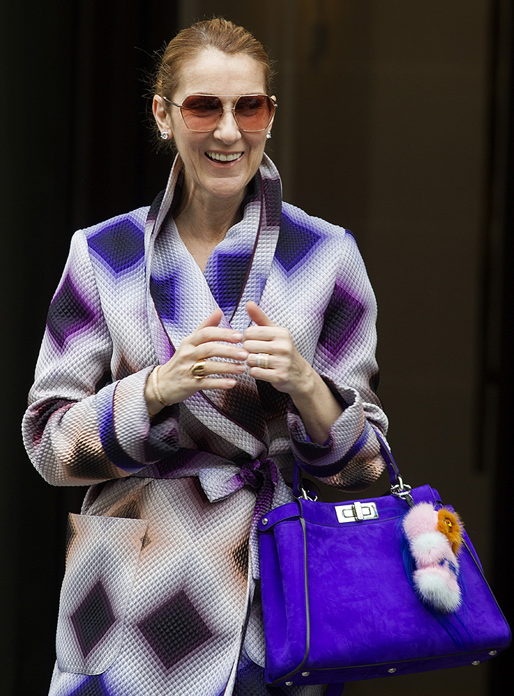 歌后席琳迪昂也爱买包只不过最中意这个品牌