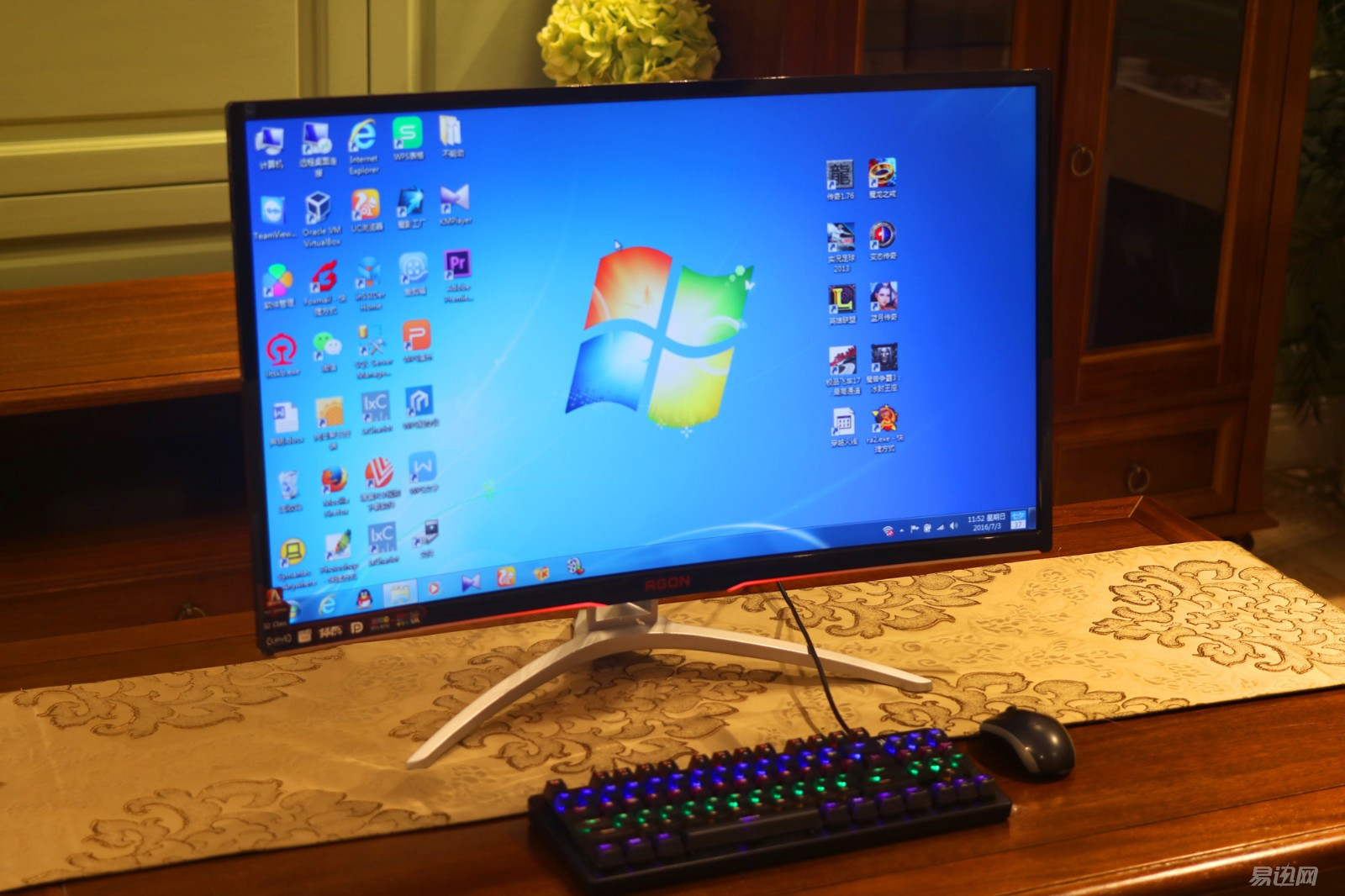 aoc27寸显示器玩游戏有多爽,aoc曲面显示器打什么游戏合适