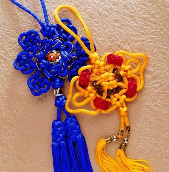 吉祥如意福字中国结挂件,吉祥如意前程似锦中国结