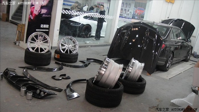 全记录怪兽版奔驰C63AMG改装C74