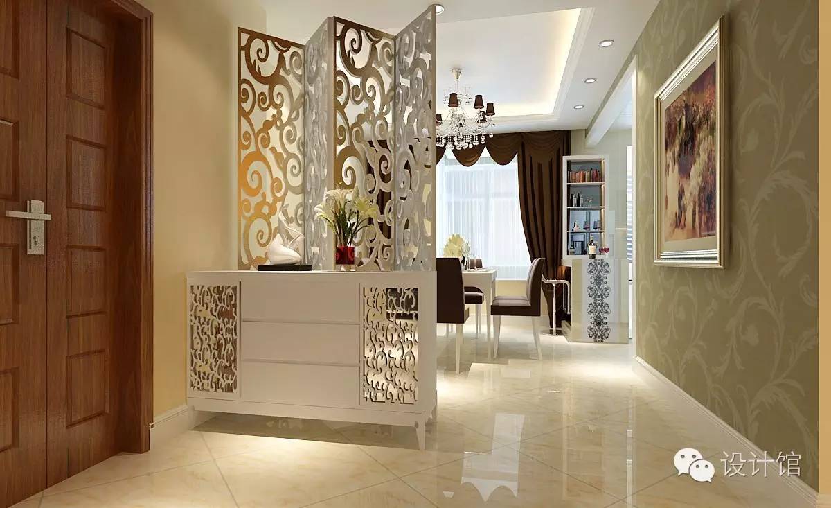 进门就是长廊怎么做隔断,大门隔断轻奢