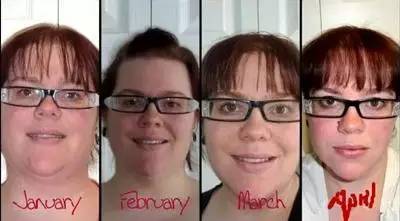 减肥之后脸部变化很大,健身减肥脸型变化