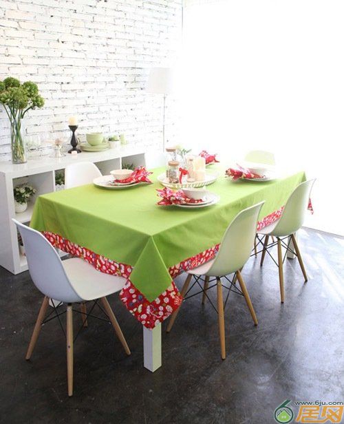 田园风桌布氛围感,田园风格桌布配蕾丝桌布效果