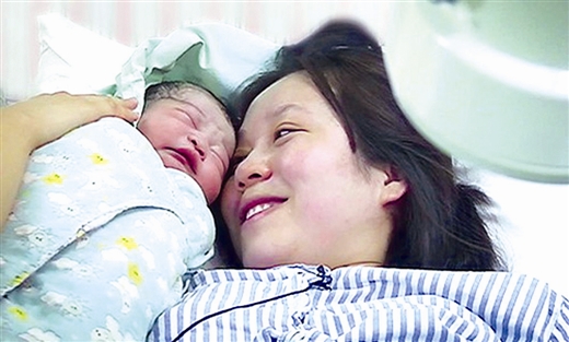 已生男孩8斤超快顺产,顺产男宝报喜