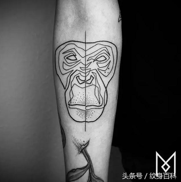 简单的纹身线条教程,简单线条纹身