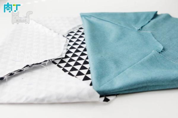 信封式手拿包布艺,布艺钱包的缝制方法图解