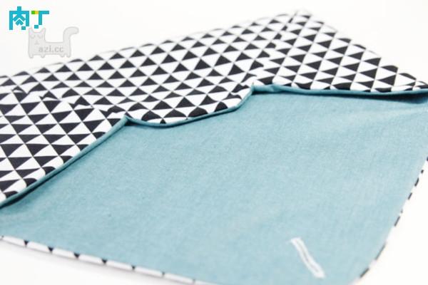 信封式手拿包布艺,布艺钱包的缝制方法图解