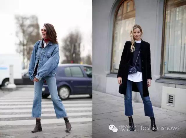 藏青色复古慵懒风套装裤子,秋冬流行趋势裤子