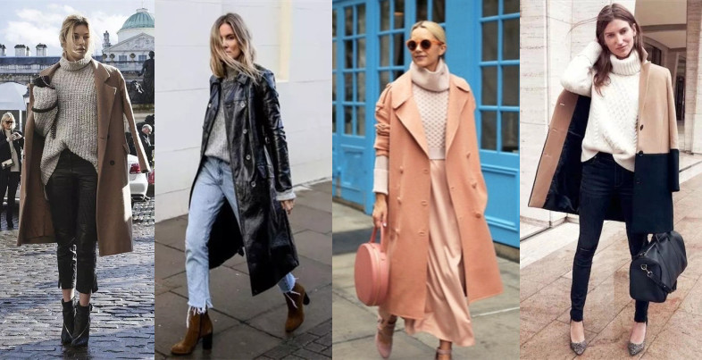 粗棒针毛衣宽松慵懒风搭配,拯救圆领粗针织毛衣穿搭