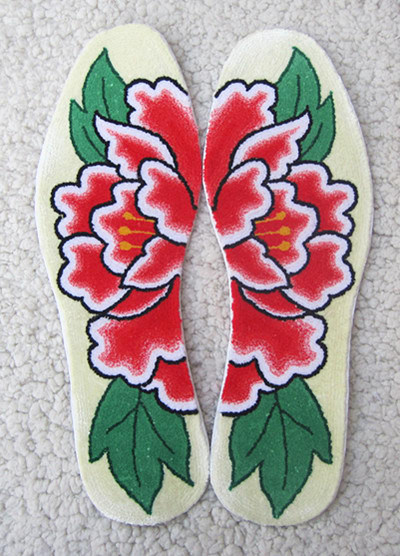 沂蒙纯手工鞋垫半成品,沂蒙大娘刺绣鞋垫图片