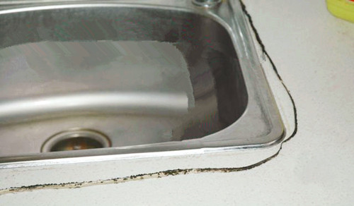 厨房水槽发霉用美缝剂还是玻璃胶,厨房水槽打的胶发霉