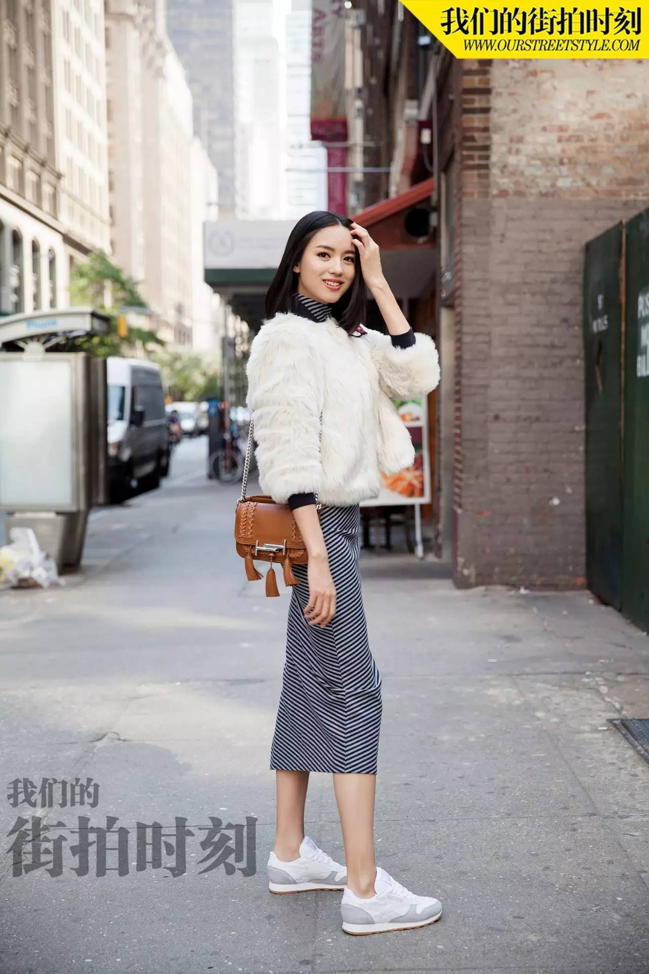 街拍时尚大方显年轻气息,王珞丹街拍