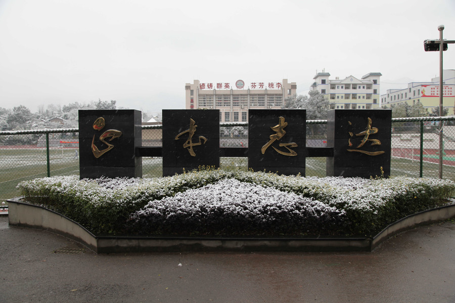 王朴中学校园美景,北碚区王朴中学