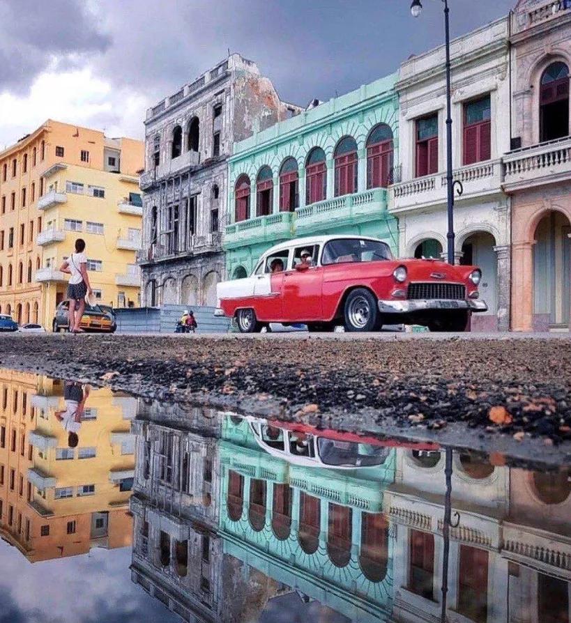 古巴老爷车集体复活，组团改成纯电驱，这将是另外一种体验