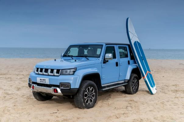 北京越野车bj40黑武士实地越野,北京bj40新款2024款保值吗